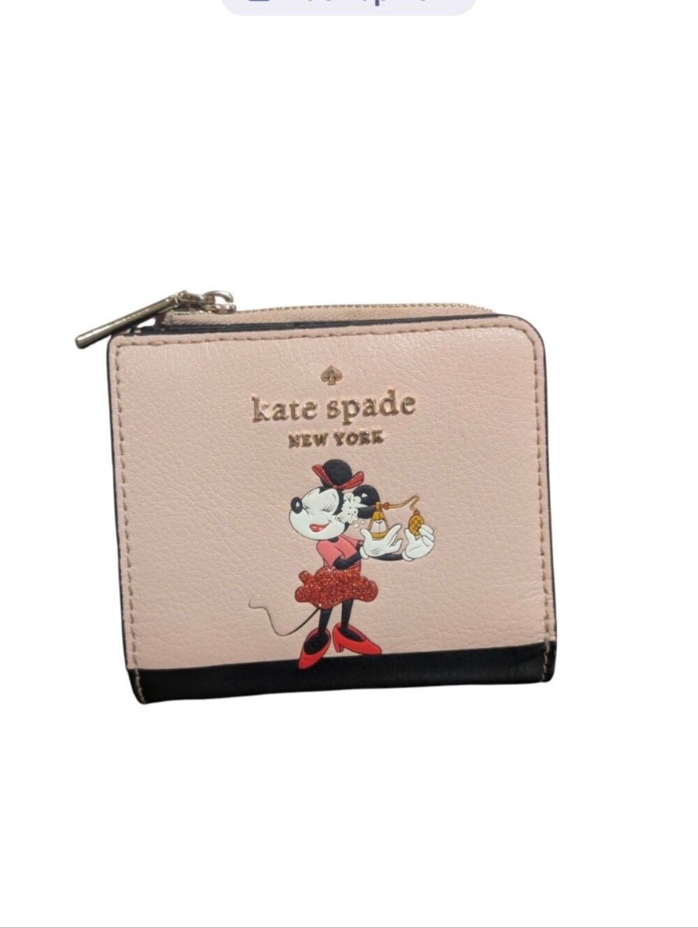 Kate Spade SET x Disney Minnie Mouse Medium Backpack & L Zip Bi-fold Wallet - Picture 12 of 16